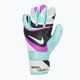 Detské brankárske rukavice Nike Match black/hyper turquoise/rush fuchsia 2