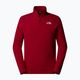 Pánska mikina The North Face 100 Glacier 1/4 Zip garnet red