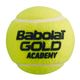 Tenisové loptičky Babolat Gold Academy 3 ks žlté 501085 3