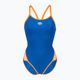 Dámske jednodielne plavky arena Icons Super Fly Back Solid blue/orange 005036/751