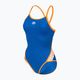 Dámske jednodielne plavky arena Icons Super Fly Back Solid blue/orange 005036/751 2