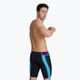 Pánske plavky arena Icons Swim Panel Jammer black/neon blue/red fandango/turquoise 4