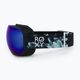 Dámske snowboardové okuliare ROXY Popscreen Cluxe J 2021 true black akio/sonar ml revo blue 4