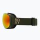 Dámske snowboardové okuliare ROXY Popscreen Cluxe J 2021 burnt olive/sonar ml revo red 4
