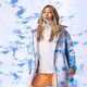 Dámska snowboardová bunda ROXY Chloe Kim azure blue clouds 13