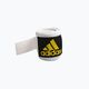 Adidas boxerské bandáže 255 cm biela/žltá