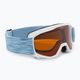Detské lyžiarske okuliare Alpina Piney white/skyblue matt/orange