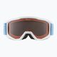 Detské lyžiarske okuliare Alpina Piney white/skyblue matt/orange 8