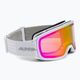 Lyžiarske okuliare Alpina Nakiska Q-Lite white matt/pink