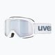 Lyžiarske okuliare UVEX Elemnt FM white mat/mirror silver blue 55//64/13 7