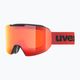 UVEX Evidnt Attract CV S2 lyžiarske okuliare čierne matné/zrkadlové červené/kontra oranžové/čierne