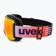 UVEX Downhill 2100 CV S2 lyžiarske okuliare čierne lesklé/zrkadlové oranžové/colorvision orange 4