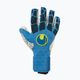 Uhlsport Hyperact Supergrip+ Finger Surround brankárske rukavice modré a biele 101123101 4