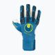 Uhlsport Hyperact Absolutgrip Finger Surround brankárske rukavice modré a biele 101123401 4