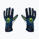 Uhlsport Hyperact Supersoft HN modro-biele brankárske rukavice 101123601