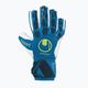 Detské brankárske rukavice uhlsport Hyperact Supersoft modro-biele 101123701 4