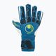 Uhlsport Hyperact Soft Flex Frame brankárske rukavice modré a biele 101123801 4