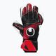 Uhlsport Powerline Supersoft brankárske rukavice čierna/červená/biela