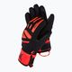 Detské lyžiarske rukavice Reusch Worldcup Warrior Prime R-Tex XT black/red 62/71/244