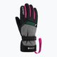 Detské lyžiarske rukavice Reusch Flash Gore-Tex black/black melange/pink glo 7