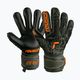 Reusch Attrakt Freegel Silver Finger Support Juniorské brankárske rukavice čierno-zelené 5372030-5555 4