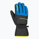 Detské lyžiarske rukavice Reusch Alan black/brilliant blue/safety yellow 6