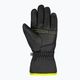 Detské lyžiarske rukavice Reusch Alan black/brilliant blue/safety yellow 7