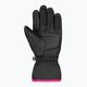 Detské lyžiarske rukavice Reusch Alan black/pink glo 7