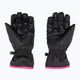 Detské lyžiarske rukavice Reusch Alan black/pink glo 2