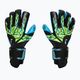 Brankárske rukavice Reusch Attrakt Aqua Evolution black/fluo lime/aqua
