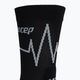 CEP Heartbeat pánske kompresné bežecké ponožky čierne WP3CKC2 3