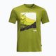 Pánske trekingové tričko Jack Wolfskin Crosstrail Graphic zelené 1801671_3017 3
