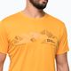 Jack Wolfskin Peak Graphic pánske trekingové tričko oranžové 1807183 3