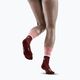 CEP Dámske kompresné bežecké ponožky 4.0 Mid Cut rose/dark red 6