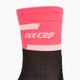 CEP Dámske kompresné bežecké ponožky 4.0 Mid Cut ružová/čierna 3