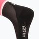 CEP Dámske kompresné bežecké ponožky 4.0 Mid Cut ružová/čierna 4