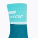 CEP Pánske kompresné bežecké ponožky 4.0 Mid Cut ocean/petrol 3