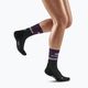 Dámske kompresné bežecké ponožky CEP 4.0 Mid Cut fialová/čierna 5