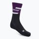CEP Pánske kompresné bežecké ponožky 4.0 Mid Cut fialová/čierna 2