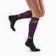 Dámske kompresné bežecké ponožky CEP Tall 4.0 fialové/čierne 5