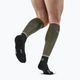 CEP Tall 4.0 olivové/čierne pánske kompresné bežecké ponožky 6