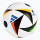 adidas Fussballiebe Trainig Euro 2024 futbalová biela/čierna/svetlomodrá veľkosť 5 2