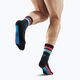 CEP Miami Vibes 80's pánske kompresné bežecké ponožky black/blue/pink 3