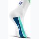 CEP Miami Vibes 80's pánske kompresné bežecké ponožky biele/zelené aqua 6