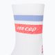 CEP Miami Vibes 80's white/pink sky pánske kompresné bežecké ponožky 5