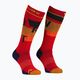 Pánske lyžiarske ponožky ORTOVOX Freeride Long Socks Cozy cengla rossa 5