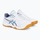 Pánska volejbalová obuv ASICS Upcourt 5 white/denim blue 4