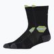 ASICS Fujitrail Run Crew výkonnostné bežecké ponožky čierna/svetlozelená 2