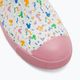 Native Jefferson Print Disney Jr detské tenisky shell white/princess pink/pastel white confetti 7