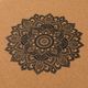 Yoga Design Lab Cork 3,5 mm hnedá podložka na jogu Mandala Black 4